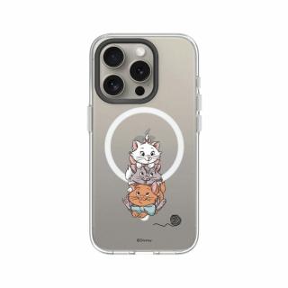 【RHINOSHIELD 犀牛盾】iPhone 15系列 Clear MagSafe兼容 磁吸透明手機殼/貓兒歷險記(迪士尼經典)