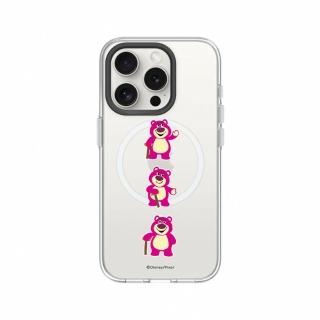【RHINOSHIELD 犀牛盾】iPhone 15系列 Clear MagSafe兼容 磁吸透明手機殼/玩具總動員-熊抱抱抱哥(迪士尼)