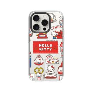 【RHINOSHIELD 犀牛盾】iPhone 15系列 Clear MagSafe兼容 磁吸透明手機殼/Sticker-生活小物(Hello Kitty)