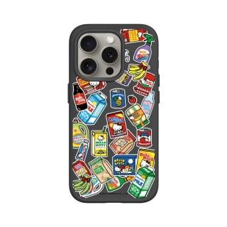 【RHINOSHIELD 犀牛盾】iPhone 15系列 SolidSuit MagSafe兼容 手機殼/Sticker-Supermarket(Hello Kitty)