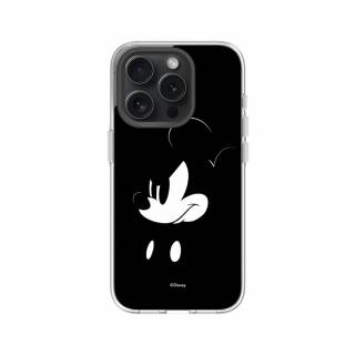 【RHINOSHIELD 犀牛盾】iPhone 15/Plus/15 Pro/Max Clear透明防摔手機殼/米奇系列-米奇黑設計(迪士尼)