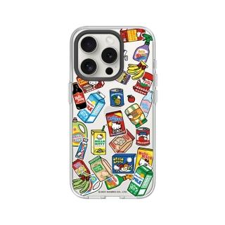 【RHINOSHIELD 犀牛盾】iPhone 15/Plus/15 Pro/Max Clear透明防摔手機殼/Sticker-Supermarket(Hello Kitty)