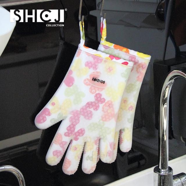 【生活采家】五指型隔熱手套 雙層防燙全矽膠(1雙)