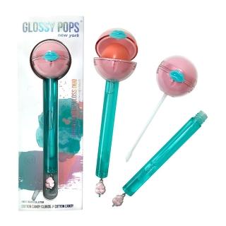 【Glossy Pops】Cotton Candy Clouds(棒棒糖護唇膏+唇蜜二合一)
