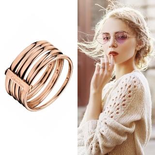 【Calvin Klein 凱文克萊】Sumptuous系列玫瑰金手環-S(ck手環)