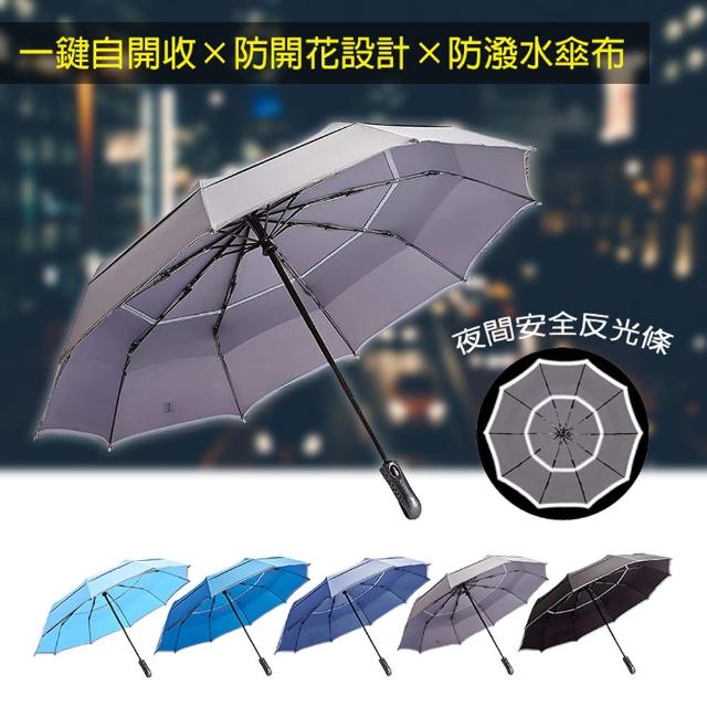 【HOSA】大傘面反光自動傘(5色任選)