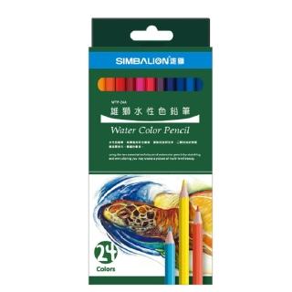 【SIMBALION 雄獅文具】WTP-24色紙盒水性色鉛筆 開學文具