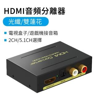 【YOLU】4K高清立體聲HDMI音頻分離器 數位光纖+3.5mm音頻切換器 4K*2K 螢幕聲音同步器 音訊解碼音源轉接器