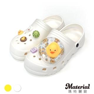 【MATERIAL 瑪特麗歐】鞋材 黃色小鴨造型DIY鞋扣組 S7011(鞋材)