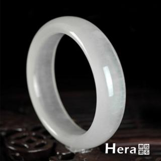 【Hera】頂級冰種玉石蠶絲玉手鐲(加寬加厚-物)