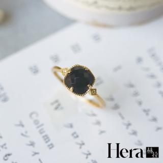 【HERA 赫拉】天然黑玫瑰切面戒指 H112030807(飾品)