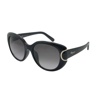 【Salvatore Ferragamo】時尚膠框太陽眼鏡(SF853SK-001)