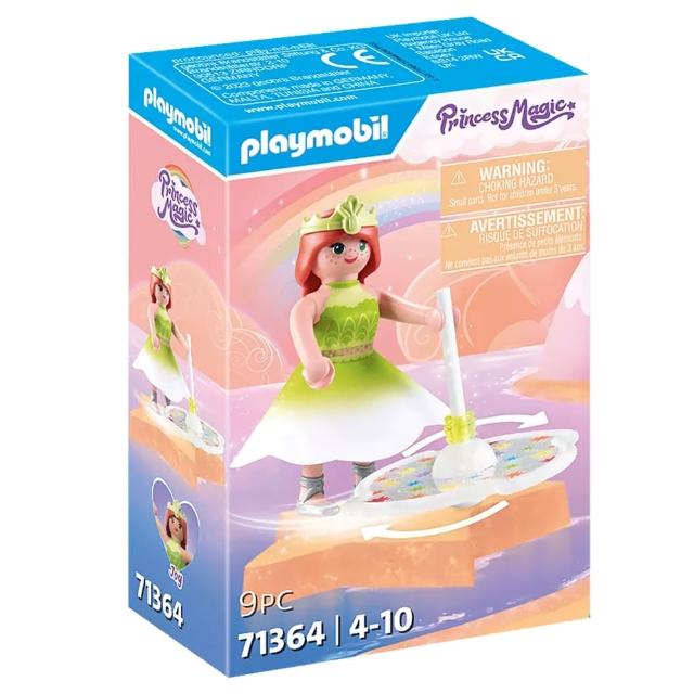 【playmobil 摩比】積木 魔法公主 彩虹陀螺與公主(摩比人)