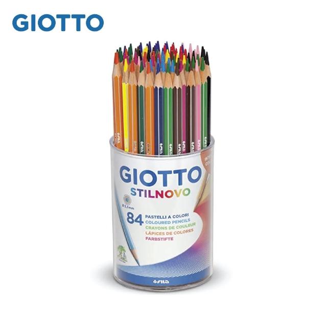 【義大利GIOTTO】STILNOVO 學用六角彩色鉛筆(84支-附筆筒)