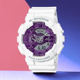 【CASIO 卡西歐】G-SHOCK ITZY 禮志配戴款 金屬色雙顯手錶 畢業禮物(GA-110WS-7A)