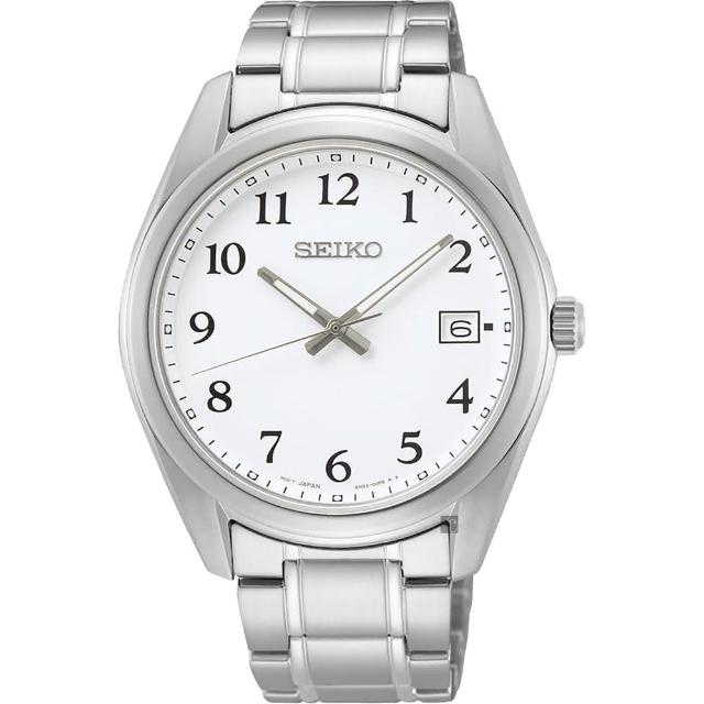 【SEIKO 精工】CS 城市簡約手錶 送行動電源 畢業禮物(SUR459P1/6N52-00F0S)