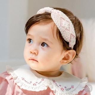 【Happy Prince】韓國製 Seilin粉白蕾絲女嬰兒童髮帶(女童髮飾)