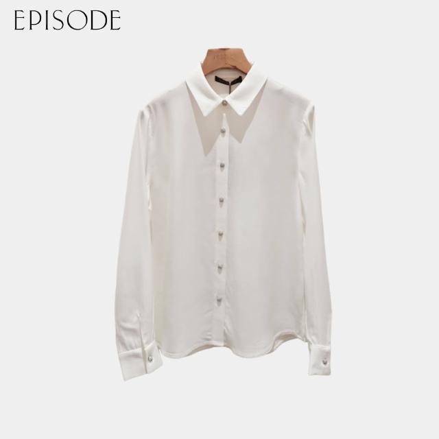 【EPISODE】簡約百搭舒適醋纖長袖襯衫E30501