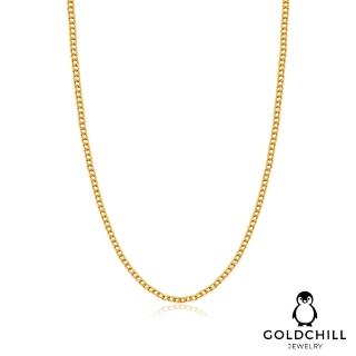 【GOLDCHILL JEWELRY】黃金項鍊 單善 細古巴 5G工藝(0.67錢±0.02)