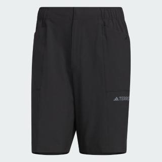 【adidas 愛迪達】UPF Shorts 男 短褲 亞洲版 運動 戶外 健行 休閒 防潑水 反光 愛迪達 黑(IL8948)