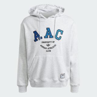 【adidas 愛迪達】Hack AAC Hood 男 連帽 上衣 帽T 亞洲版 運動 休閒 棉質 舒適 灰(IM4577)
