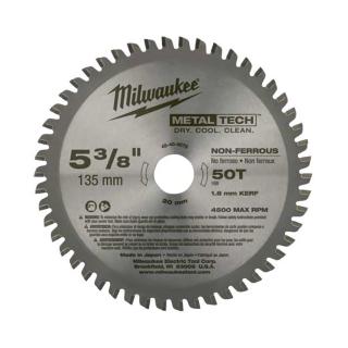 【Milwaukee 美沃奇】50T硬質合金鋸片135mm(48-40-4075)