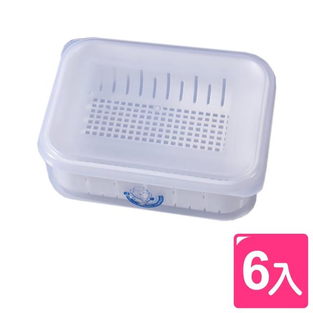 【真心良品】沃爾6號濾水保鮮盒 扁型2.5L(6入)
