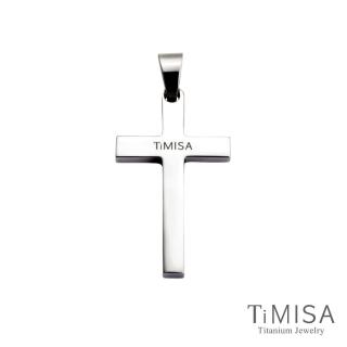 【TiMISA】簡約十字 純鈦墜飾(L號)