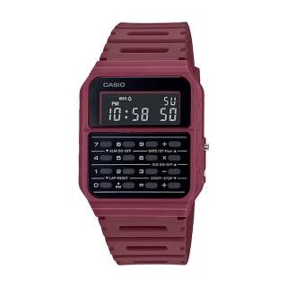 【CASIO 卡西歐】復古計算機電子錶 橡膠錶帶 全自動日曆 日常生活防水(CA-53WF-4B)