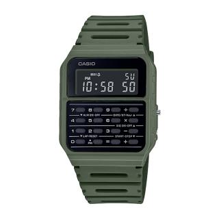 【CASIO 卡西歐】復古計算機電子錶 橡膠錶帶 全自動日曆 日常生活防水(CA-53WF-3B)
