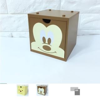 【ONE 生活】正版米奇/維尼積木抽屜盒(三麗鷗 桌上盒 迪士尼)