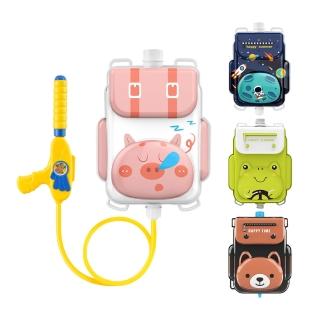 【JoyNa】寶寶戲水玩具兒童高壓噴水抽拉式背包水槍戶外玩具