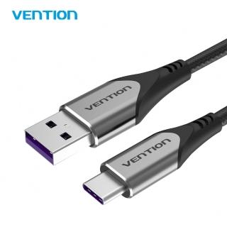 【VENTION 威迅】USB2.0公/Type-C公 3M 極速 充電傳輸線 5A(COF系列)