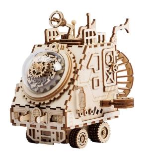 【Robotime】3D立體木製拼圖 音樂盒系列 - AM681 星球迷域 Space Vehicle