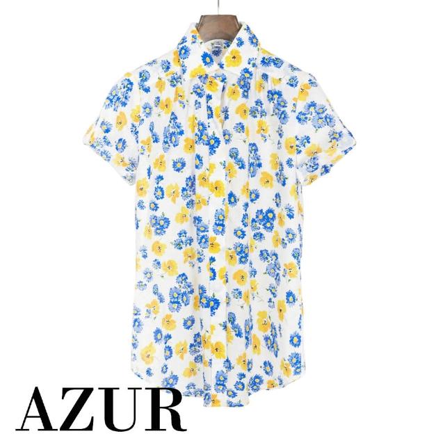 【AZUR】小黃花活潑盛夏襯衫