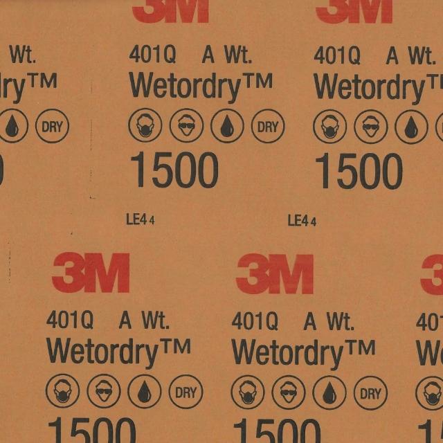【3M】高耐磨水砂紙5張-1500號