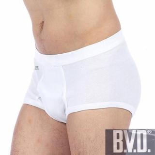【BVD】時尚型男純棉羅紋SP針織三角褲(白色3件組)