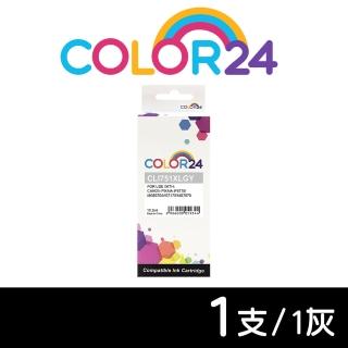 【Color24】for CANON CLI-751XLGY/CLI751XLGY 灰色高容量相容墨水匣(適用 PIXMA iP8770/MG6370/MG7170)