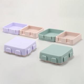 【2angels】矽膠拼圖餐盤 2件組 可選色(兒童餐碗 寶寶餐具 幼兒餐盤 BLW 食器)