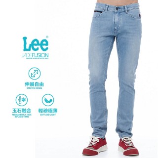 【Lee 官方旗艦】男裝 牛仔褲 / 755 中腰標準 3D剪裁 中藍色洗水 / UR / Lites輕磅 系列(LL20005278K)