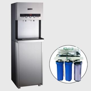 【德克生活】Q7-3三溫冰冷熱按鍵式立地型/直立式飲水機(搭配公規RO 5道逆滲透過濾器)