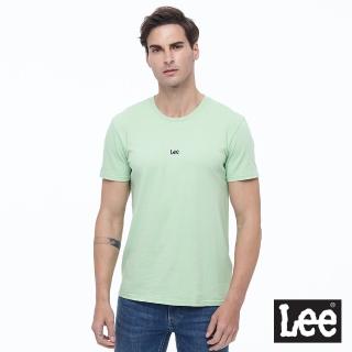 【Lee 官方旗艦】男裝 短袖T恤 / 經典純色 小LOGO 牛油果綠 標準版型(LL20013266Y)