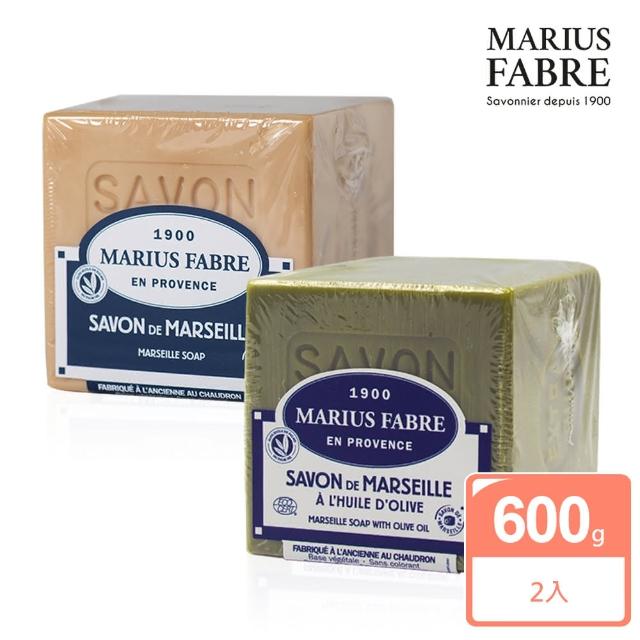 【MARIUS FABRE 法鉑】經典馬賽皂600g(橄欖+葵花籽 2入組)