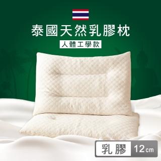 【媚格德莉MIGRATORY】泰國100%天然顆粒乳膠枕工學型(12cm/2入)