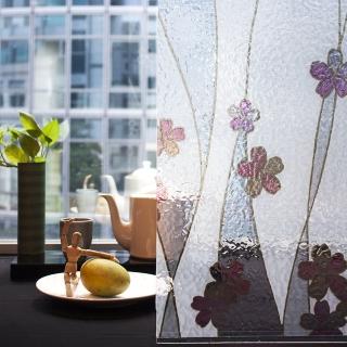 【MEIWA】日本製 明和抗UV窗貼 壁貼-立體櫻花92*100CM(隔熱 省電 隱密 美化)