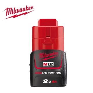 【Milwaukee 美沃奇】12V鋰電池 2.0AH-M12B2 原廠公司貨