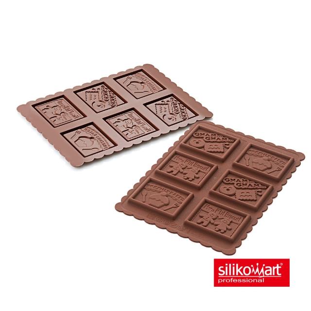 【Silikomart】6連方型餅乾模組(32.164.77.0060)
