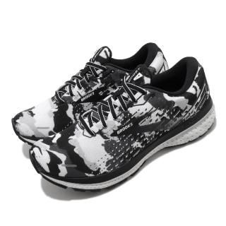 【BROOKS】慢跑鞋 Ghost 13 運動 男鞋 路跑 緩震 DNA科技 透氣 健身 球鞋 黑 白(1103481D156)