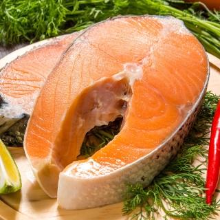 【急鮮配鮮綠生活】超厚智利鮭魚切片(310g±10%/片 共8片-凍)