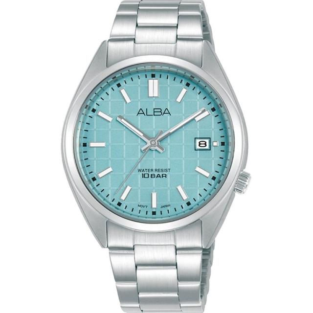 ALBA】雅柏官方授權A1 Active Ladies 格紋冰藍簡約時尚女腕錶-36mm